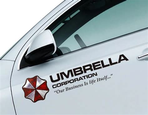 Reflective Umbrella Corporation Biohazard Car Fender Exterior Decal