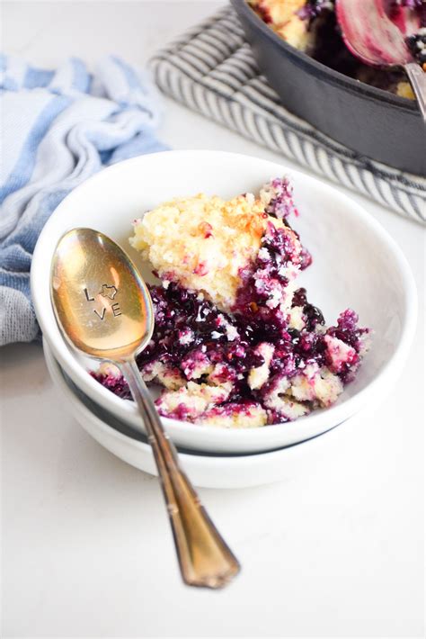 Blueberry Buttermilk Biscuit Skillet Cobbler Natalie Paramore