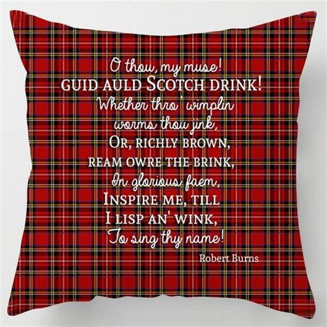 Scotch Drink Robert Burns Night Poem Quote Whisky Scottish