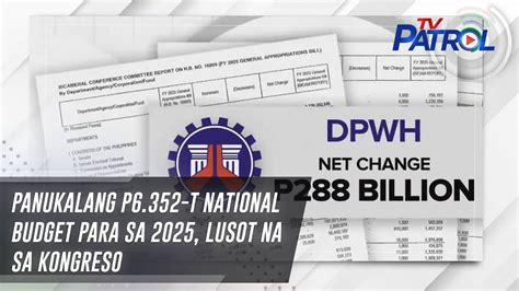 Panukalang P T National Budget Para Sa Lusot Na Sa Kongreso