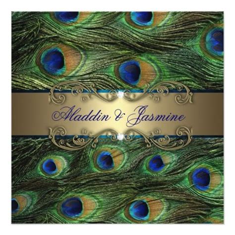 Peacock Indian Wedding Invitation | Zazzle | Invitation mariage indien ...