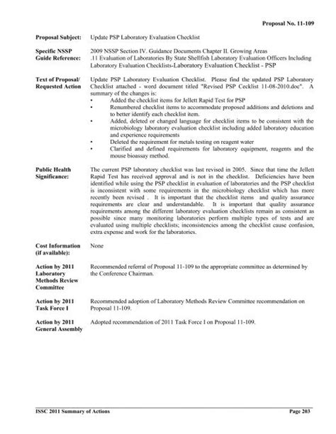 Laboratory Evaluation Checklists Laboratory Evaluation Checklist