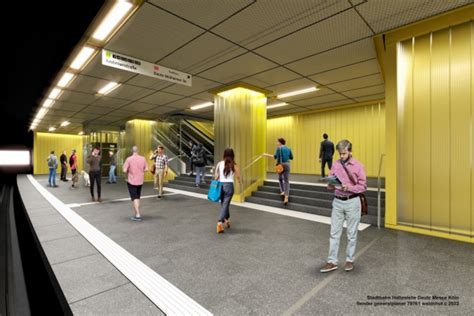 U Bahn Haltestelle Bahnhof Deutz Messe Stadt K Ln