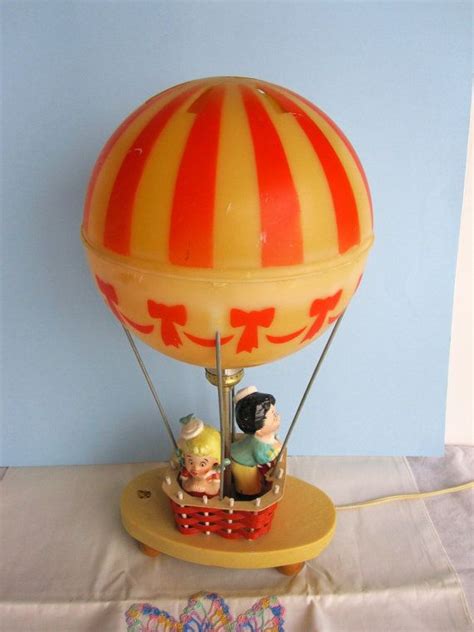 RESERVED FOR KATARINA Vintage Lamp Hot Air Balloon Dolly Toy Etsy Vintage Lamps Lamp