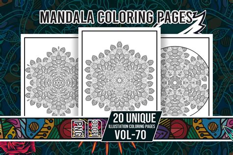 Mandala Coloring Pages Vol Interiors Graphic By Idesign Creative