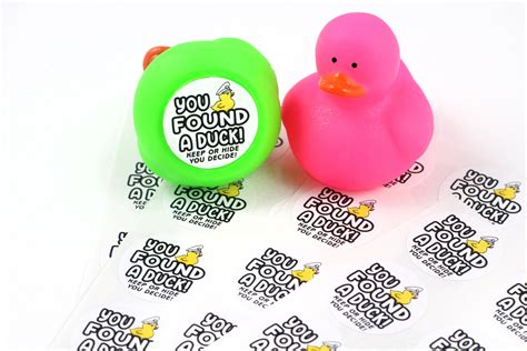 56 Round Mini Stickers Cruise Duck Stickers Mini Duck Stickers