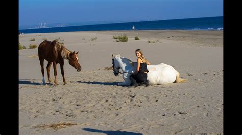 une partie de nos moments à la plage en balade avec mes juments