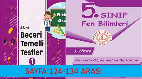 5 SINIF BECERİ TEMELLİ TESTLER 1 KİTABI FEN BİLİMLERİ 3 Ünite KUVVET