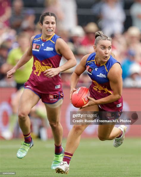 Mikayla Pauga Of The Lions In Action During The 2022 Aflw Season 7