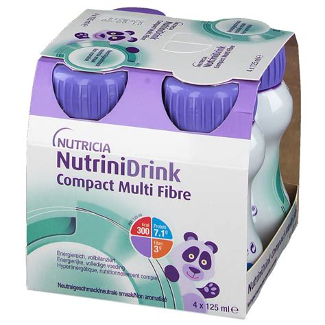 Nutricia Nutrinidrink Compact Multi Fibre Neutre 4x125 Ml Redcare