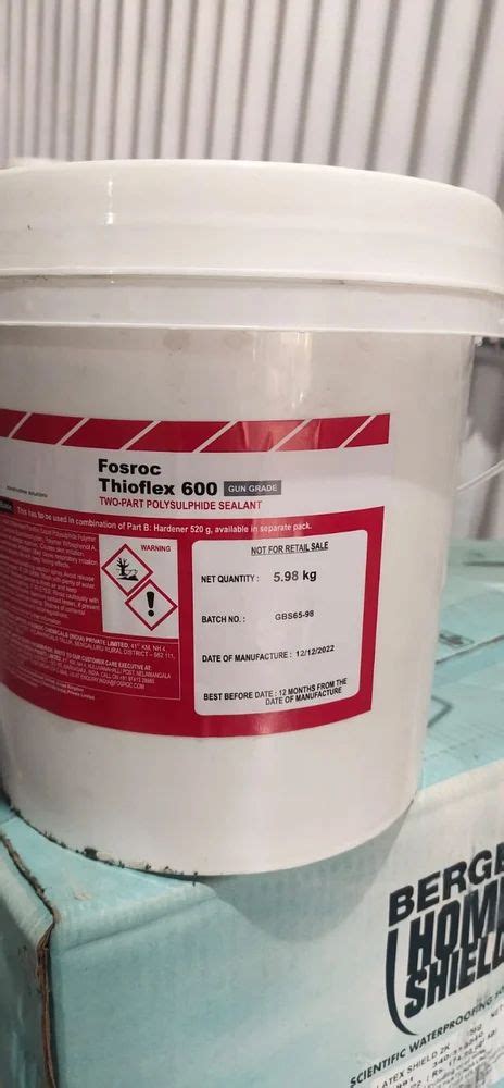 Fosroc Thioflex Sealant Kg Bucket At Rs Kg In Pune Id