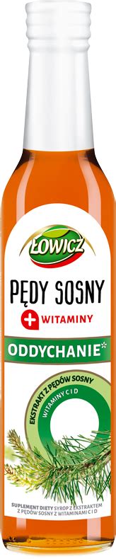 Łowicz Vitamins Syrup with Pine Shoot Extract for Respiratory System