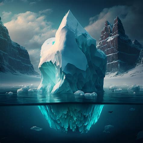 Premium Photo | A melting iceberg