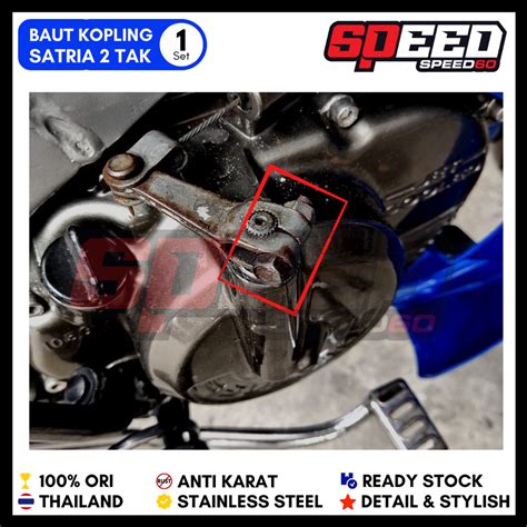 Jual Probolt Baut Kopling Kanan Suzuki Satria Hiu Tak Tak Stainless