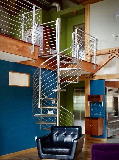 Stainless Steel Industrial Spiral Staircases Stairways Inc