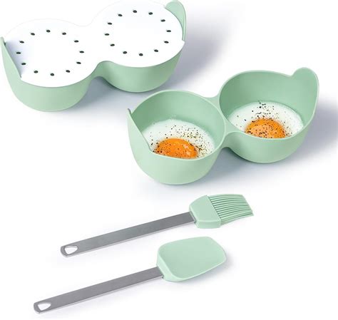 Home X Microwave Egg Poacher Easy To Use Dishwasher Safe