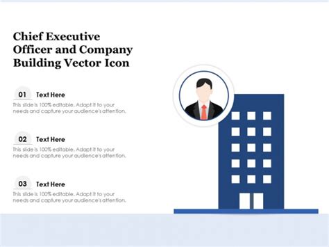 Chief Executive Officer And Company Building Vector Icon Ppt Powerpoint