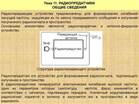 Радиопередающие устройства. (Темы 11 и 12) - презентация онлайн