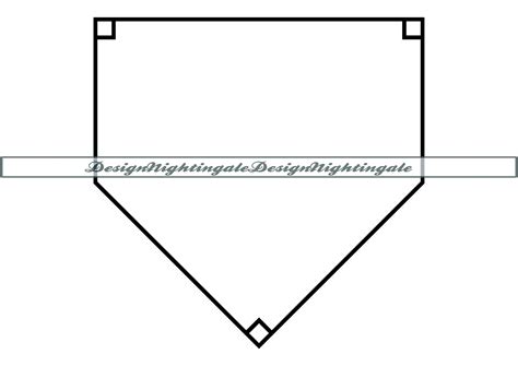 Home Plate Outline Svg Home Plate Svg Baseball Svg Home Etsy Canada