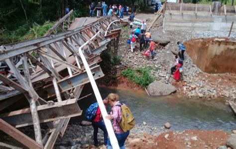 Comunidades De Gualaga Siguen Incomunicadas Por Colapso Del Puente