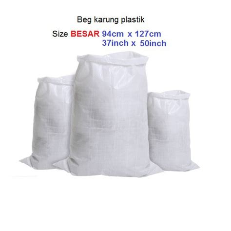 Guni Plastik Karung Tebal Beg Besar 37inch 50inch PP Woven Plastic Bag