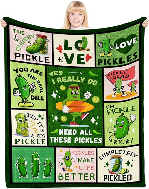 Amazon Piufam Pickle Blanket Pickle Gifts For Pickle Lovers