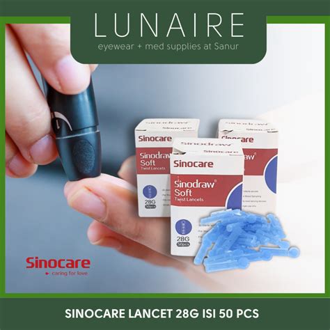 Jual Sinocare Sinodraw Blood Lancet Jarum G Pcs Shopee Indonesia