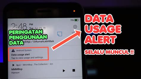 Cara Menghilangkan Peringatan Penggunaan Data Yang Selalu Muncul Di