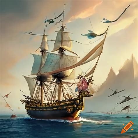 Пиратский корабль on Craiyon