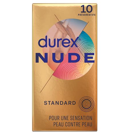 Préservatifs Standard Nude DUREX la boîte de 10 préservatifs à Prix