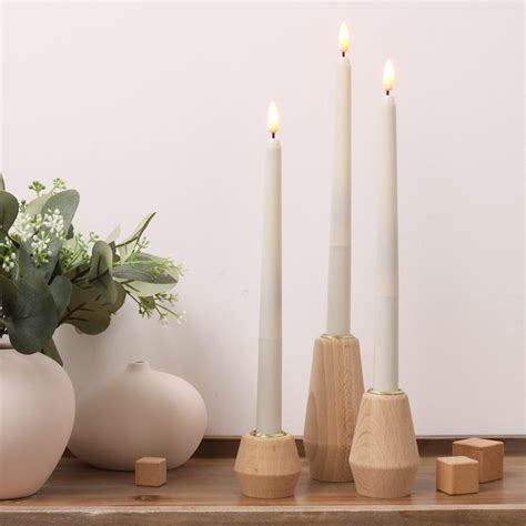 Wooden Candle Pillars