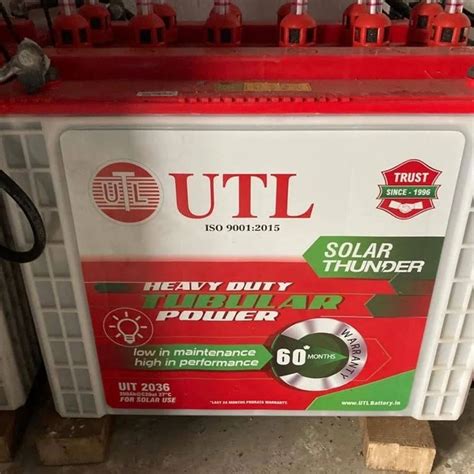 12 V UTL UIT2036 Solar Tubular Battery 200 Ah At Rs 14300 In Meerut