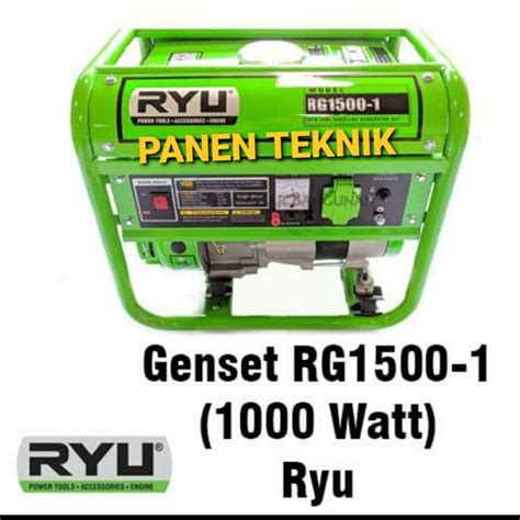 Jual Generator Listrik Ryu Rg Genset Watt Jakarta Pusat