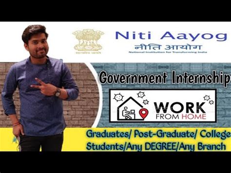 Free Government Internship Niti Aayog Internship Freshers