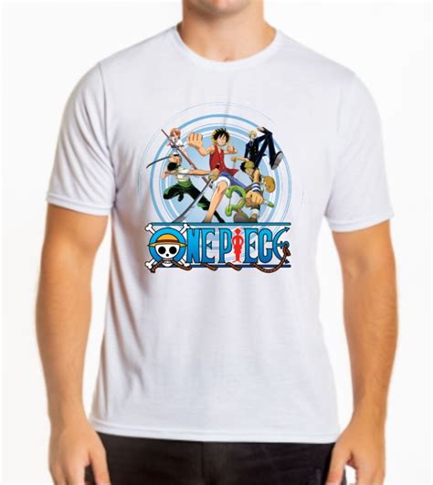 Camiseta Anime Mangá One Piece Luffy Zoro Sanji Nami Elo7