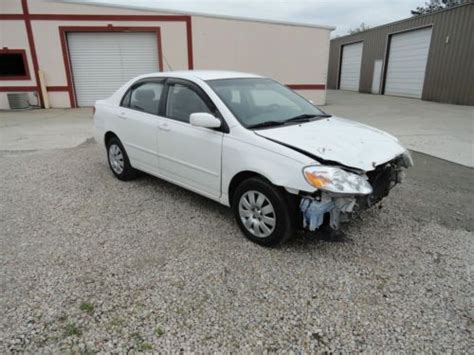 Sell Used 2003 Toyota Corolla Wrecked Damaged Needs Project Wreck