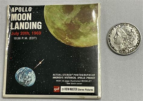 Lot Vintage Gaf Apollo Moon Landing View Master Reel Packet Sealed