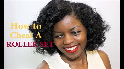 How To Cheat A Roller Set Natural Hair Misst1806 Youtube