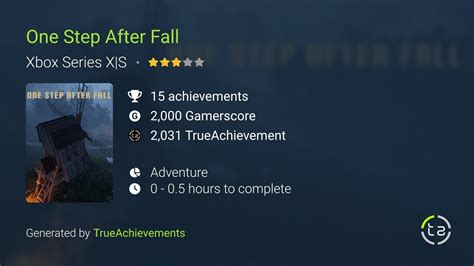 One Step After Fall Xbox Series X S Playthrough Achievement