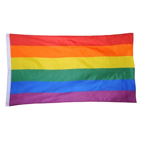 Tęczowa flaga 90x150cm Flagi akcesoria gadżety LGBT gay les bi