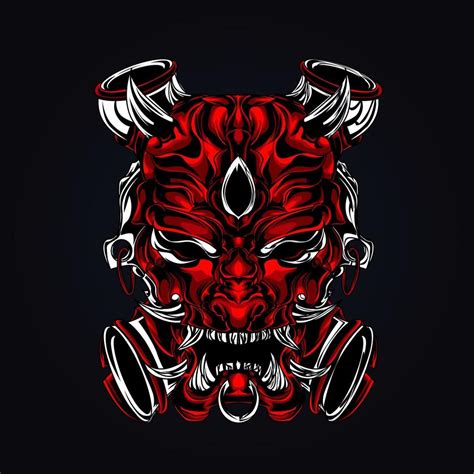 horror face artwork illustration 2079324 Vector Art at Vecteezy