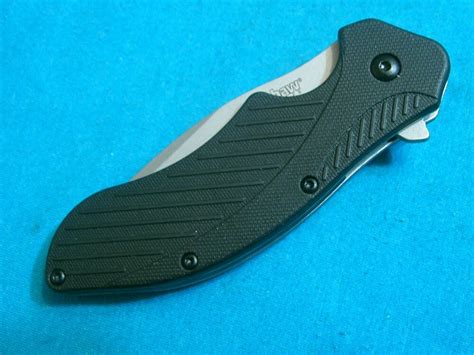 KERSHAW CLASH SPEEDSAFE 1605 LOCKBACK HUNTING SKINNING TACTICAL EDC ...