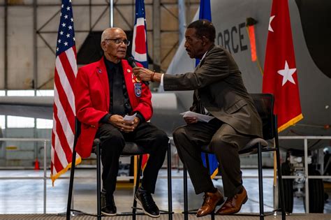 Dvids Images Tuskegee Airman Visits The St Arw After Years