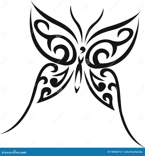 Butterfly Tribal Tattoo Stock Photos - Image: 10048273