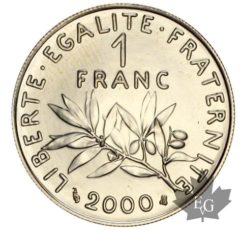 Monnaies France Franc En Or Semeuse Fdc