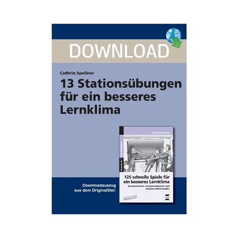 13 Stationsübungen für ein besseres Lernklima