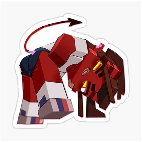 Meru Minecraft The Succubus Stickers Sticker For Sale By Gnoga