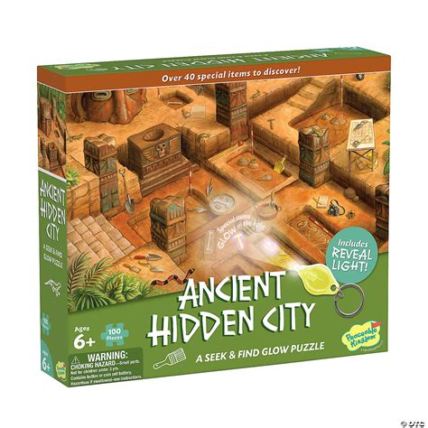 Ancient City Seek & Find Glow Puzzle | MindWare