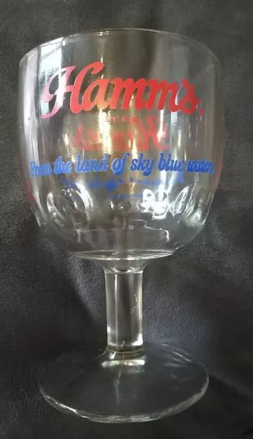 ANCIEN VERRE À Pied à Bière Américaine HAMM S EUR 12 00 PicClick FR