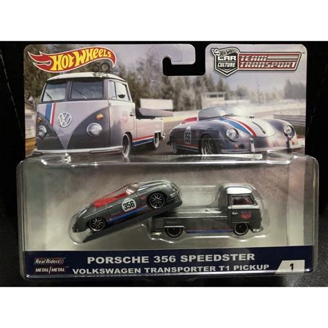 Hot Wheels Team Transport PORSCHE 356 SPEEDSTER VW T1 Shopee Malaysia